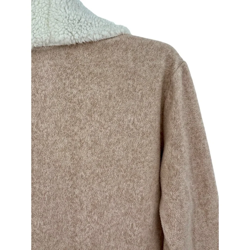 Jaclyn Intimates Shearling Trim Open Front Cozy Cardigan • Loungewear Soft Girl - Picture 7 of 16